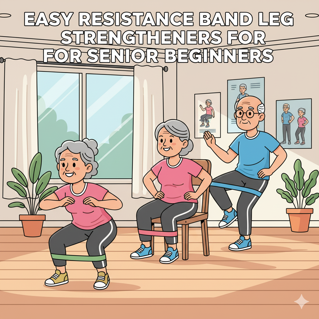 Easy Resistance Band Leg Strengtheners For Senior Beginners